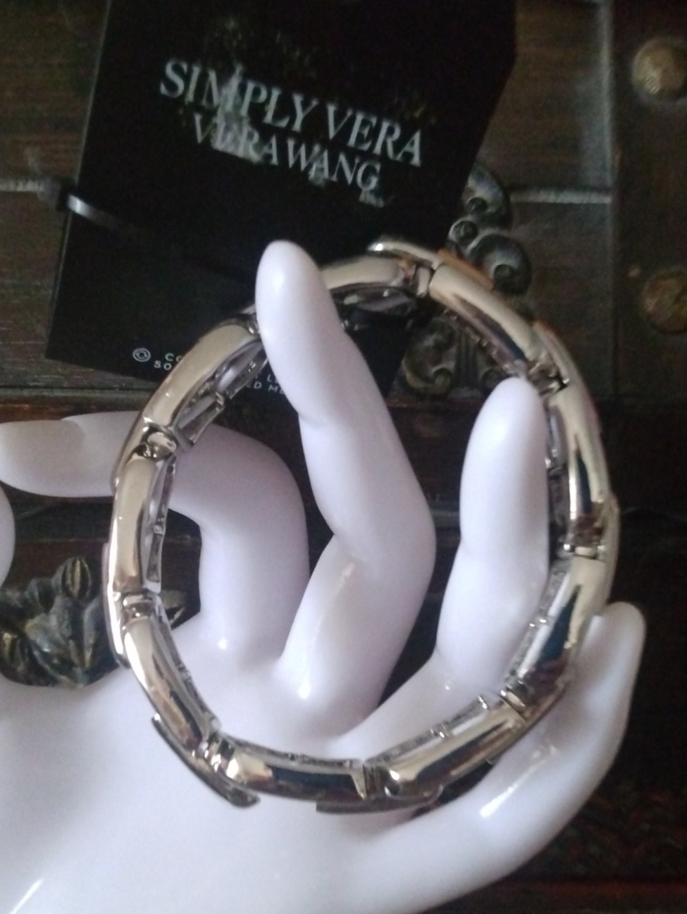 Simply Vera Wang Silver-Tone Link Bracelet Like New